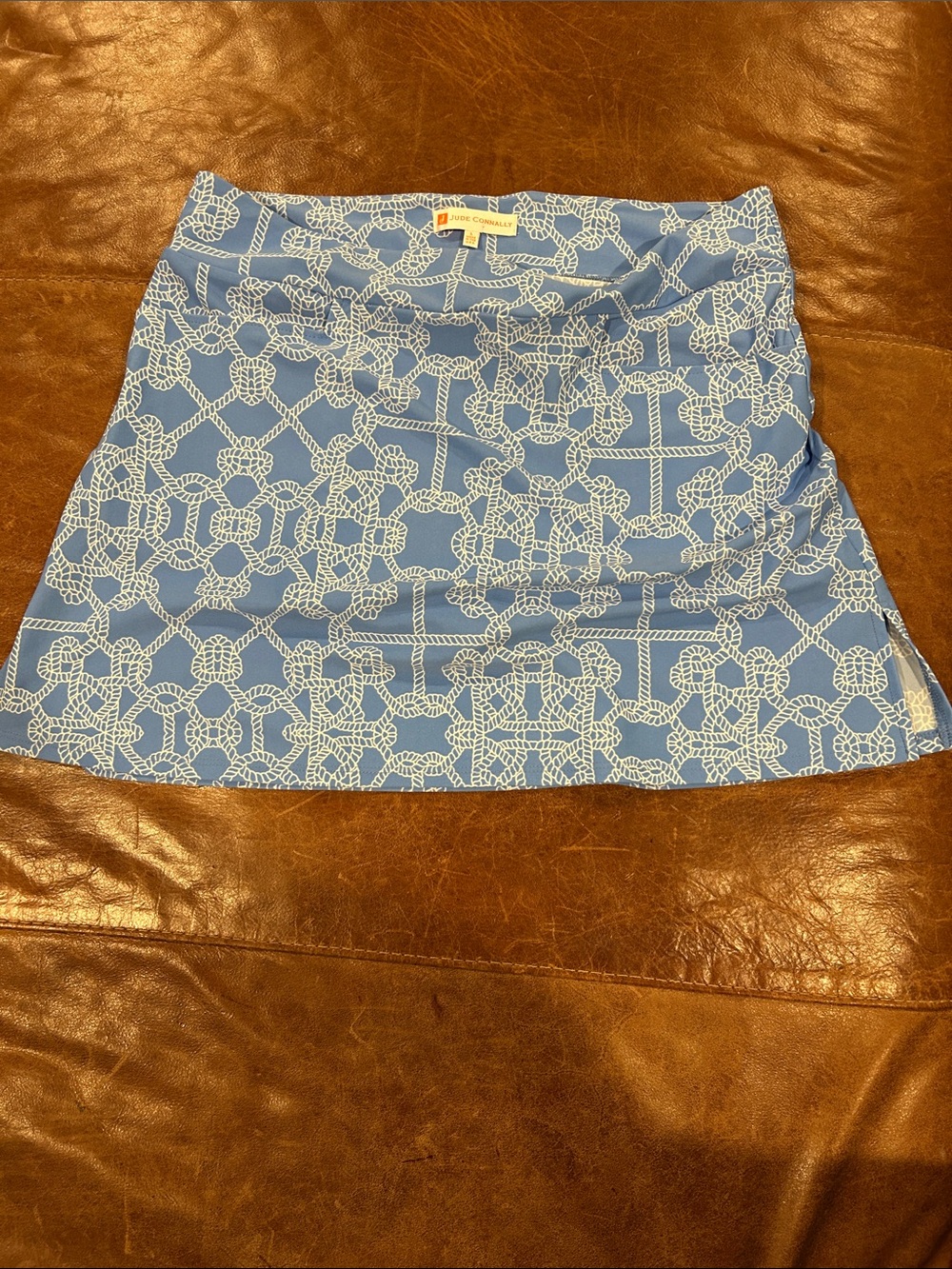 Jude Connally Light Blue Patterned Women's Skort